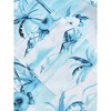 Men's Hawaiian Shirt Short Sleeve Linen Button Down Shirts Casual Floral Printed Beach Shirts with Pocket - 4 of 4