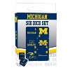MasterPieces Officially Licensed NCAA Michigan Wolverines - 6 Piece D6 Gaming Dice Set Ages 6 and Up - 2 of 3
