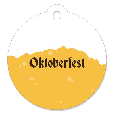 Big Dot of Happiness Oktoberfest - Beer Festival Favor Gift Tags (Set of 20)