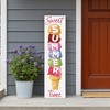 HomeRoots 36" Pink White And Yellow Solid Wood Sweet Summer Porch Sign - 2 of 4