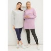 ellos Plus Size French Terry Sweatshirt Tunic With Shirttail Hem - 4 of 4