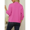 Women's 3/4 Sleeve Cropped Cardigan Sweater Open Front Short Shrugs Cardigans Lightweight Sweaters - 2 of 4