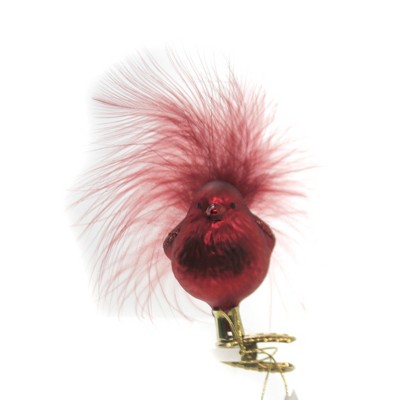 Inge Glas 2.25" Christmas Bird Clip-On Ornament  -  Tree Ornaments