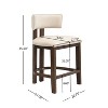 Christopher Knight Home Averill 26" Modern Upholstered Counter Stools (Set of 2) - 3 of 4