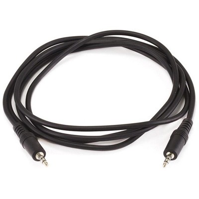 Monoprice Audio/Stereo Cable - 6 Feet - Black | 3.5mm Plug/Plug Male/Male