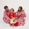 Leveret Matching Family Christmas Pajamas Red and White Argyle - image 3 of 4