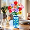Cubimana Roses Flowers Bouquet Botanical Building Set with Vase, 827PCS - 2 of 4