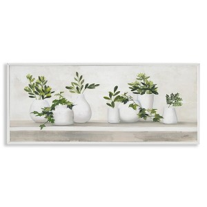 Stupell Industries Traditional Potted Cottage Plants, 24" x 10" - 1 of 4