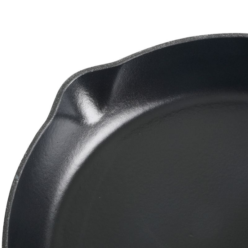 Cravings By Chrissy Teigen 11 Inch Round Enameled Cast Iron Skillet in Ombre Green, 2 of 11