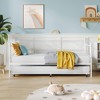 Whizmax Twin Bed with Pull Out Trundle, Metal Twin Daybed and Trundle Set, Day Bed Sofa Bed Frame with Steel Slat Support for Bedroom, Living Room - 2 of 4