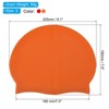 Unique Bargains Silicone Waterproof High-Stretch Adult Swimming Caps 2 Pcs - 2 of 4