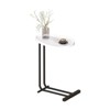 FONTOI End Tables Sofa Table Laptop Snack Stand, Nightstand for Living Room, or Modern Accent Table, Accent Side Table, White, 17.72"*11.81"*23.62" - 4 of 4