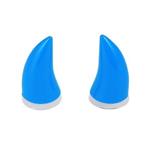 Unique Bargains Car Motorcycle Bull Horn Style Helmet Decoration Suction Cup 2 Pieces - 1 of 4