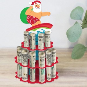 Big Dot of Happiness Tropical Christmas DIY Beach Santa Holiday Party Money Holder Gift Cash Cake - 1 of 4