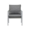 KTMBDW Patio Lounge Chair Outdoor Aluminum Furniture, Modern Chair with Comfy Cushions and Sleek Rope Accents for Garden - 4 of 4