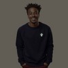 Dalix Mushroom (Glow in the Dark) Embroidered Fleece Sweatshirt Pullover Mens - 2 of 4
