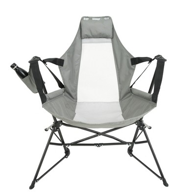 VYNXARIA Steel Folding Hammock Chair ¨C Grey Comfort for Your Outdoor Escapes!