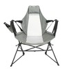 KTMBDW Rocking Camping Chair, 2 Pack High Mesh Back Portable Folding Camp Chairs with Pillows, Cup Holder and Carry Bag for Lawn  Patio Garden Outdoor - 2 of 4