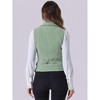 INSPIRE CHIC Women's Lapel Collar Dressy Versatile Racerback Waistcoat Suit Vest - 4 of 4