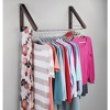 mDesign Expandable Wall Mount Laundry Air Drying Rack Clothing Storage - image 2 of 4