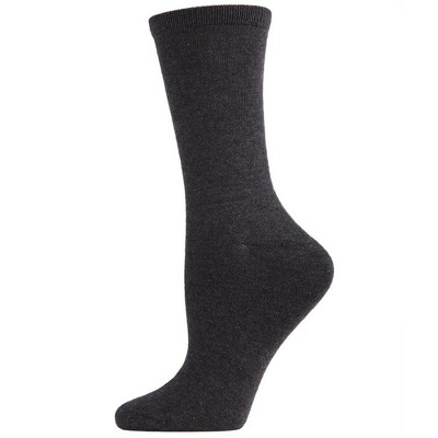 Natori Flatknit Cashmere Blend Crew Sock 9-11