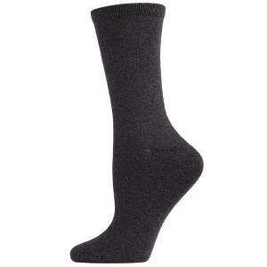 Natori Flatknit Cashmere Blend Crew Sock 9-11 - 1 of 3