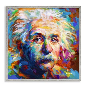 Stupell Industries Abstract Albert Einstein Portrait, 24" x 24" - 1 of 4
