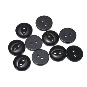 Unique Bargains Round Resin 2-Hole Fish Eye Craft Replacement Sewing Button 10 Pcs - 1 of 4