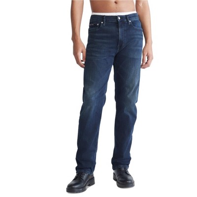 Calvin Klein Mens Standard Straight Stretch Jeans