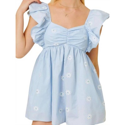 Women's Summer Daisy Babydoll Romper - Mainstrip