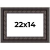 PosterPalooza | 3.5" Wide Ornate Black Picture Frame - UV Acrylic, Backing Board, Hanging Hardware Included - 2 of 4