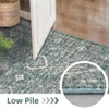 Vintage Floral Printed Distressed Rug for Living Room Retro Thin Washable Area Rugs for Bedroom Low Pile Non Slip Ultra Soft Carpet - 4 of 4