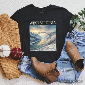 Scenic West Virginia State New River Gorge Bridge T-Shirt, Landscape Appalachian Tee and Souvenir | OrnamentallyYou - 1 of 4