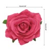 Unique Bargains Soft Fabric Weddings Party Women Rose Flower Hair Clips - 2 of 4