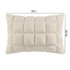 Kumasinova Standard/King Overfilled Pillow,Bed Pillows with 3D Puff Stitch Design,OEKO-TEX Certified Down Pillow for Bed&Couch - 2 of 4