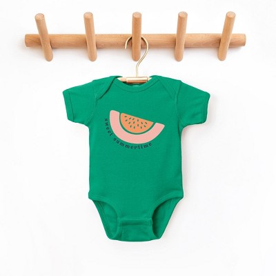 The Juniper Shop Sweet Summertime Watermelon Baby Bodysuit