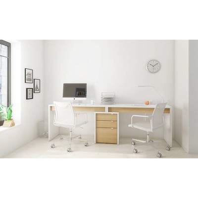 3pc Chrono Home Office Set Natural/White - Nexera