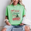 Tis The Season To Read Red Truck - Women's Garment Dyed Graphic T-Shirt - 3 of 4