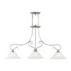 Livex Lighting Coronado 3 - Light Island Pendant Light in  Brushed Nickel - 4 of 4