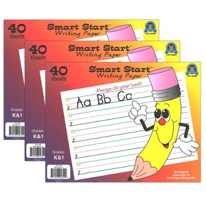 Teacher Created Resources® Smart Start K-1 Writing Paper: 40 Sheet Tablet, Pack of 3 - 1 of 3