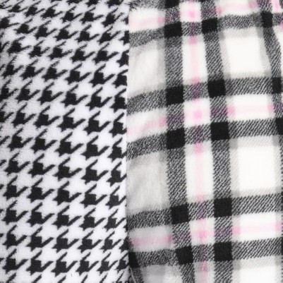 pink plaid houndstooth