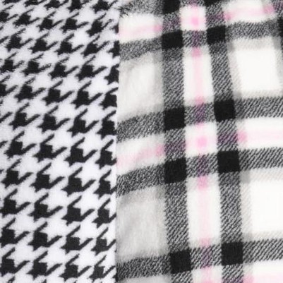 pink plaid houndstooth