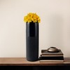 Sagebrook Home Ceramic Vase Contemporary Grooved Design Decorative Table Accent - 4 of 4