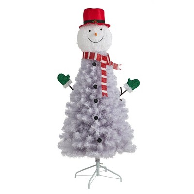 Nearly Natural 5’ Snowman Artificial Christmas Tree