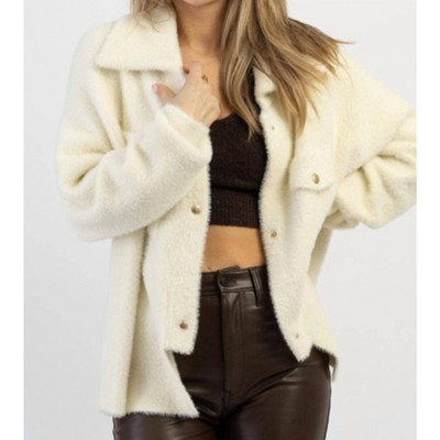 Women's FRANKIE SOFT FUR SHACKET - BUCKETLIST