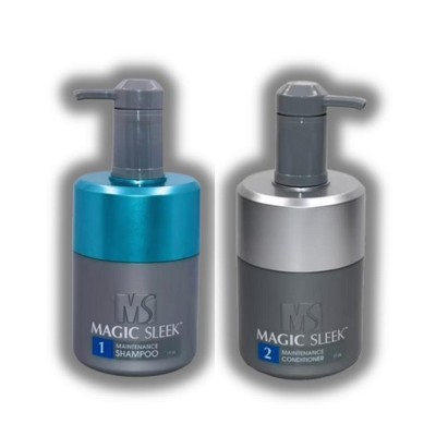 Magic Sleek Maintenance Shampoo (17.4 oz) & Maintenance Conditioner (17.4 oz) |Body-boosting, hydrating (DUO SET KIT)