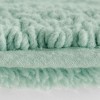 SEVOBAL Bath Rugs and Mats Non Slip Bath Mat Water Absorbent Soft Microfiber Shaggy Mat Machine Washable, Thick Plush Rugs, Green, 24"*17"*0.75" - 4 of 4