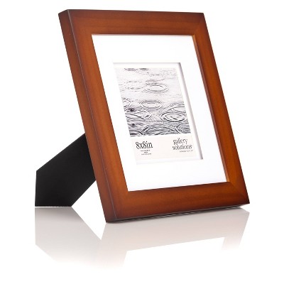 Classic Walnut Wood Frame with Double White Mat
