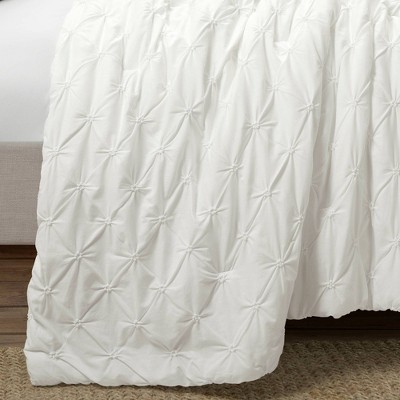 White King Cotton Pintuck 3-Piece Comforter Set