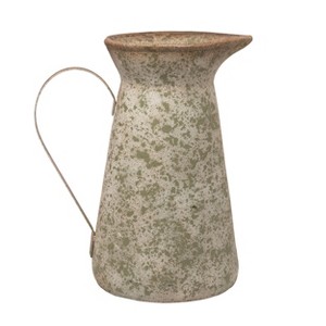 Transpac Resin 18.25" Brown Spring Tall Pitcher Planter - 1 of 2